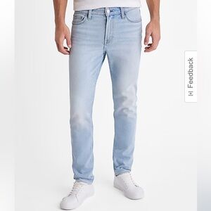 EXPRESS Skinny Light Wash Stretch Jeans